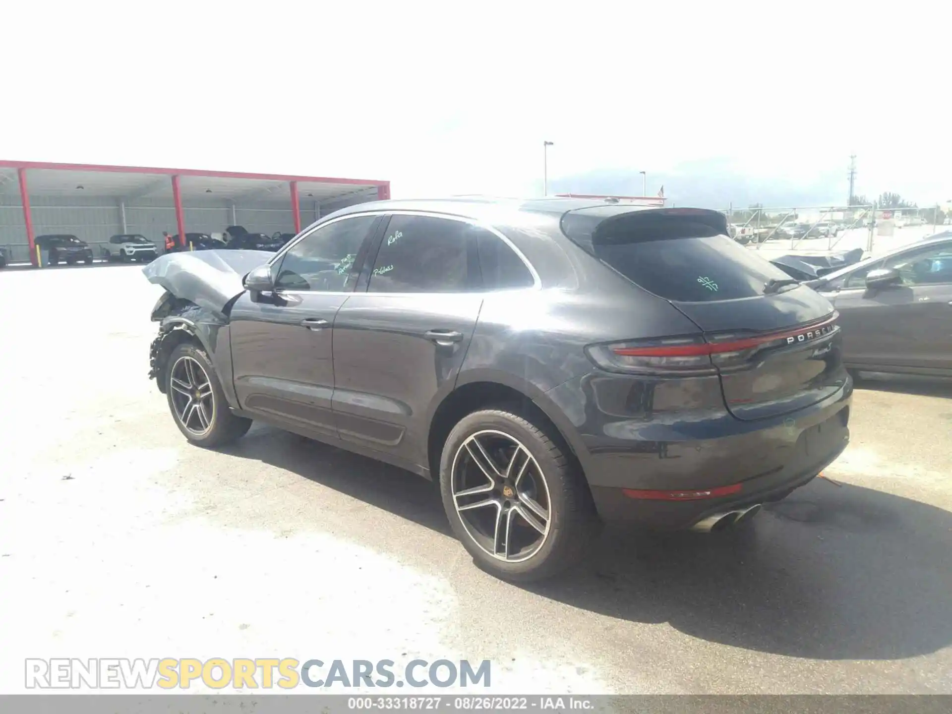 3 fotografías del automóvil dañado WP1AB2A51MLB33390 PORSCHE MACAN 2021