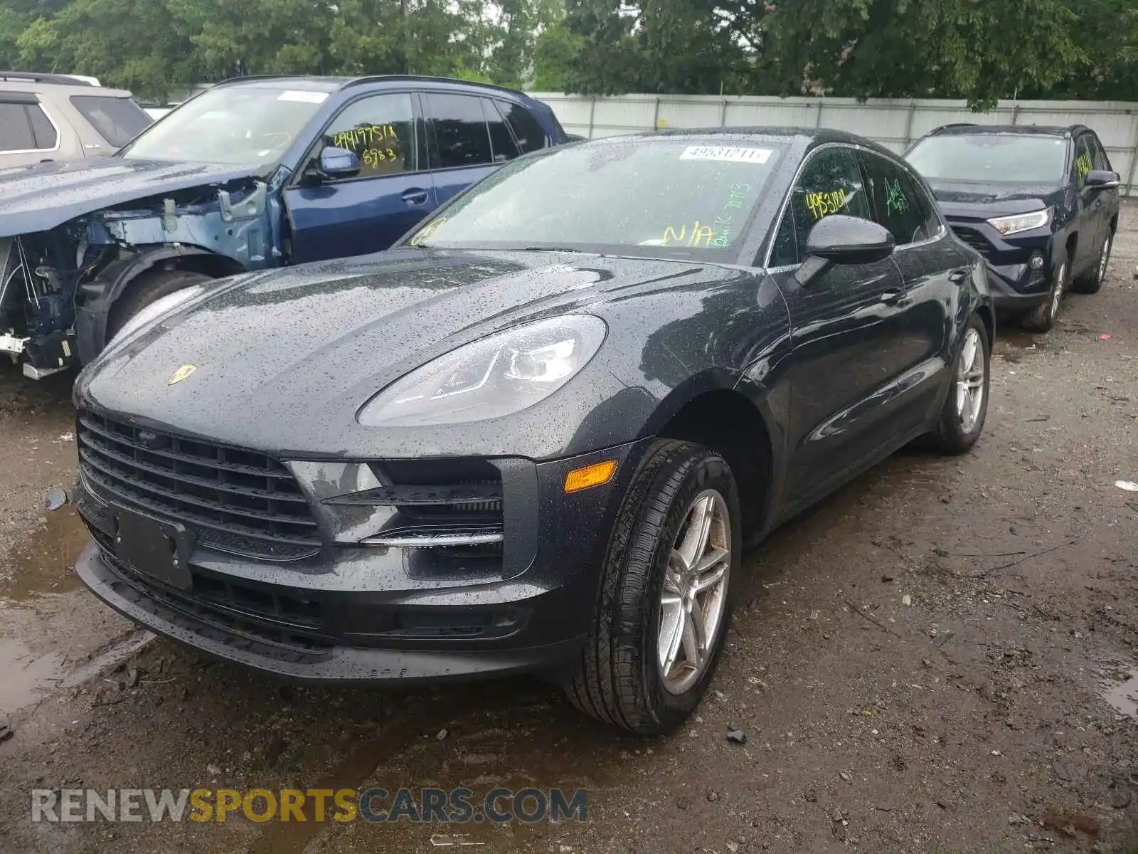2 Photograph of a damaged car WP1AB2A51MLB33454 PORSCHE MACAN 2021