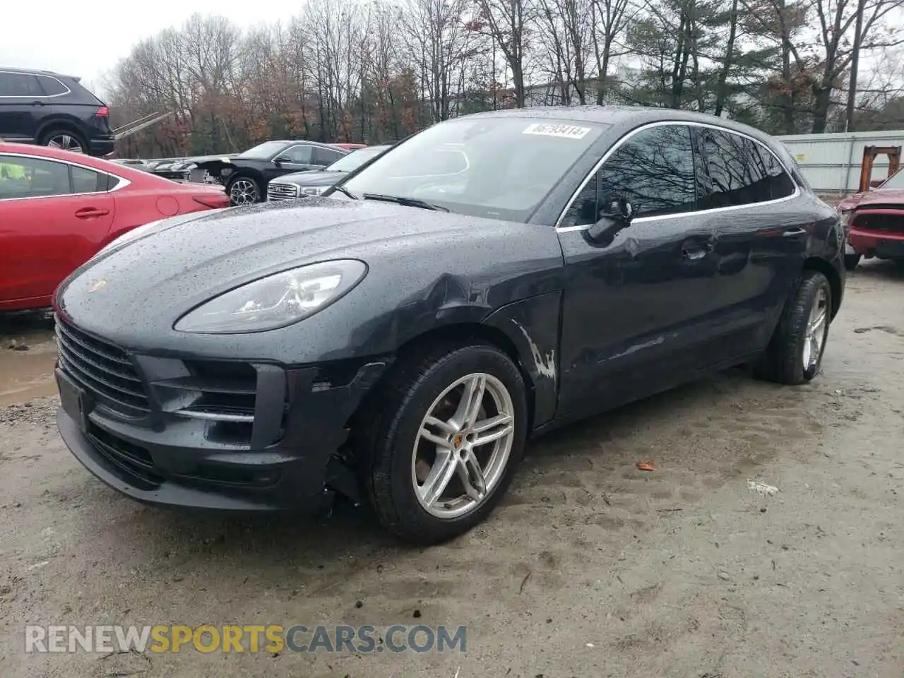 1 Photograph of a damaged car WP1AB2A54MLB37210 PORSCHE MACAN 2021