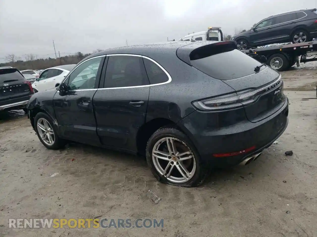 2 Photograph of a damaged car WP1AB2A54MLB37210 PORSCHE MACAN 2021