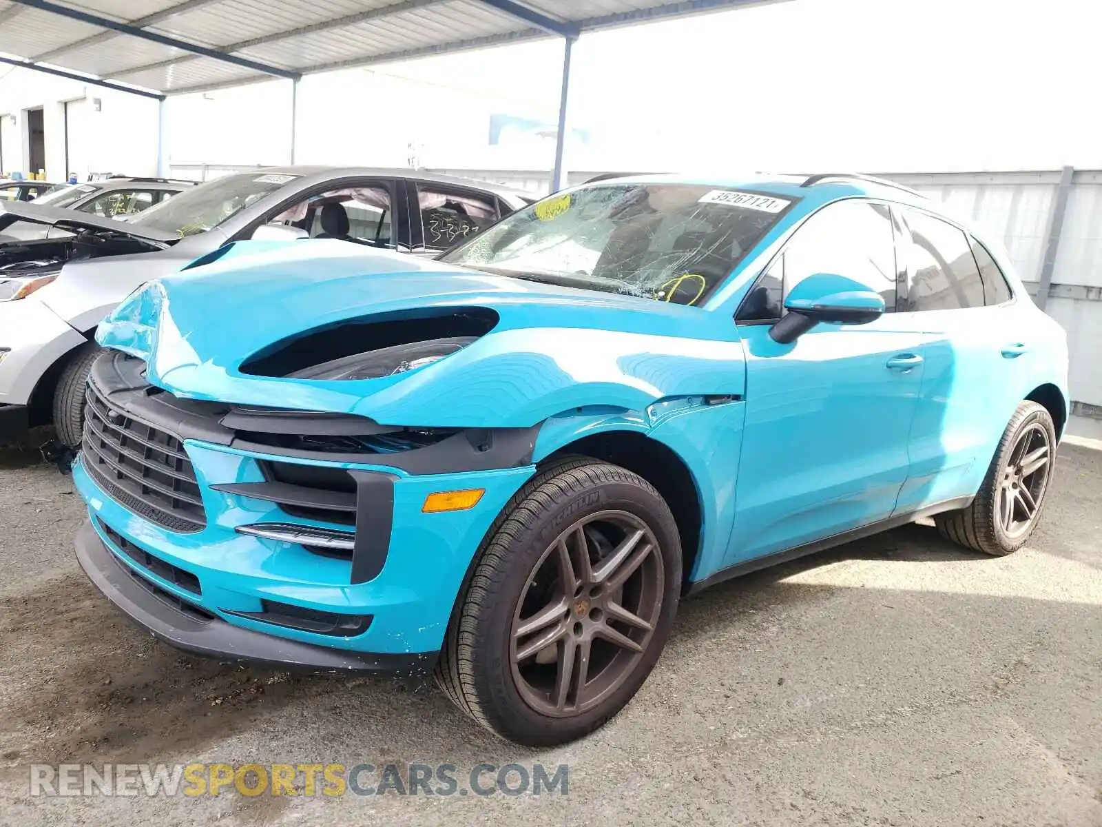 2 Photograph of a damaged car WP1AB2A55MLB30539 PORSCHE MACAN 2021