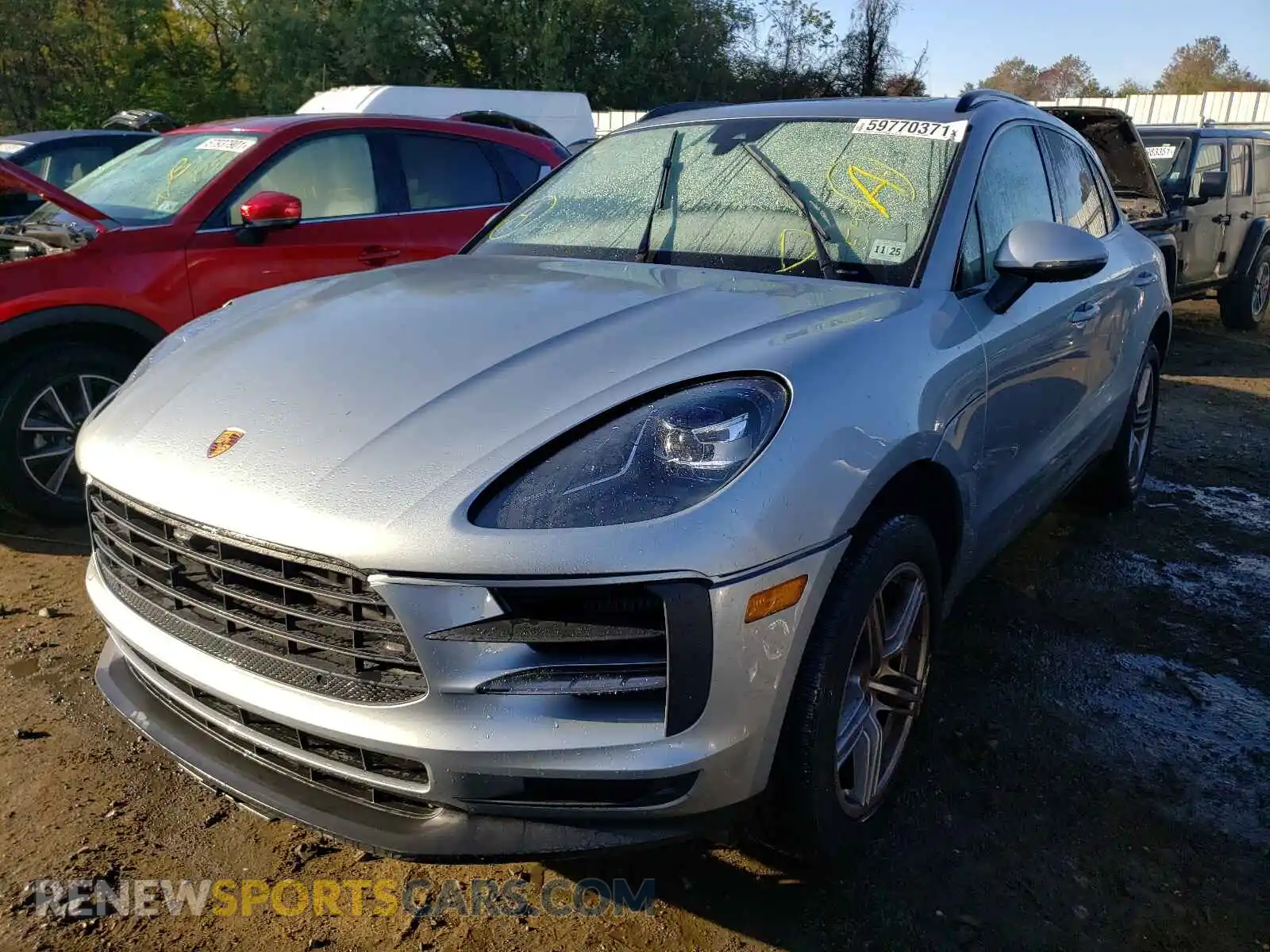 2 Photograph of a damaged car WP1AB2A56MLB30551 PORSCHE MACAN 2021