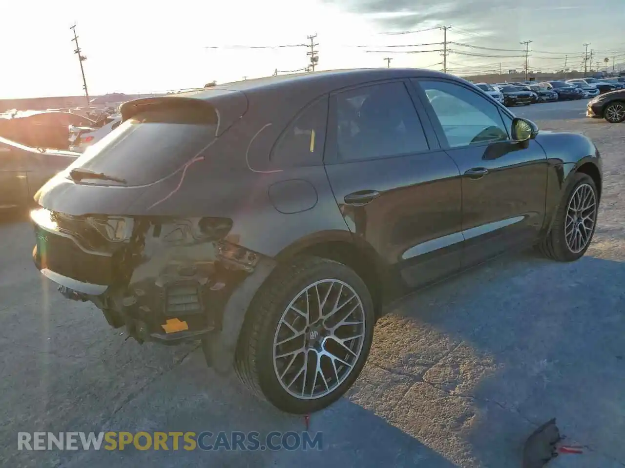 3 Photograph of a damaged car WP1AB2A58MLB35766 PORSCHE MACAN 2021