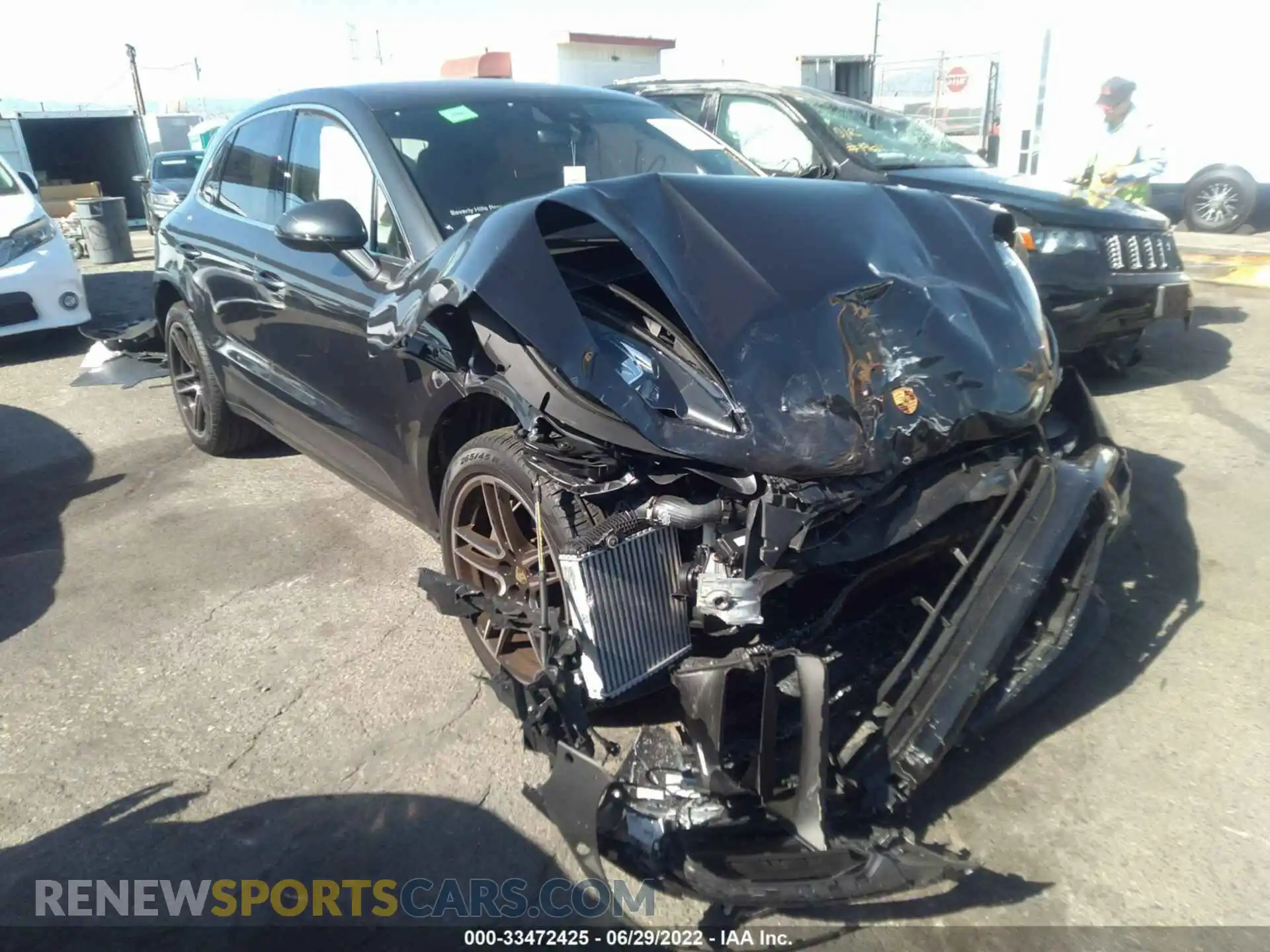 1 Photograph of a damaged car WP1AB2A58MLB37436 PORSCHE MACAN 2021