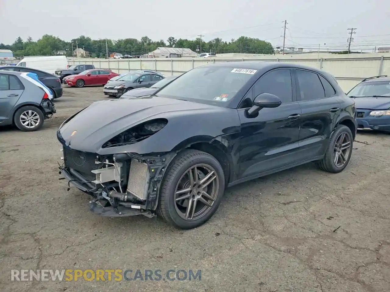 1 Photograph of a damaged car WP1AB2A59MLB36330 PORSCHE MACAN 2021