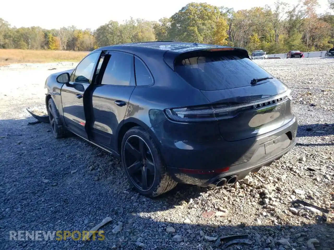 3 fotografías del automóvil dañado WP1AG2A51MLB52670 PORSCHE MACAN 2021