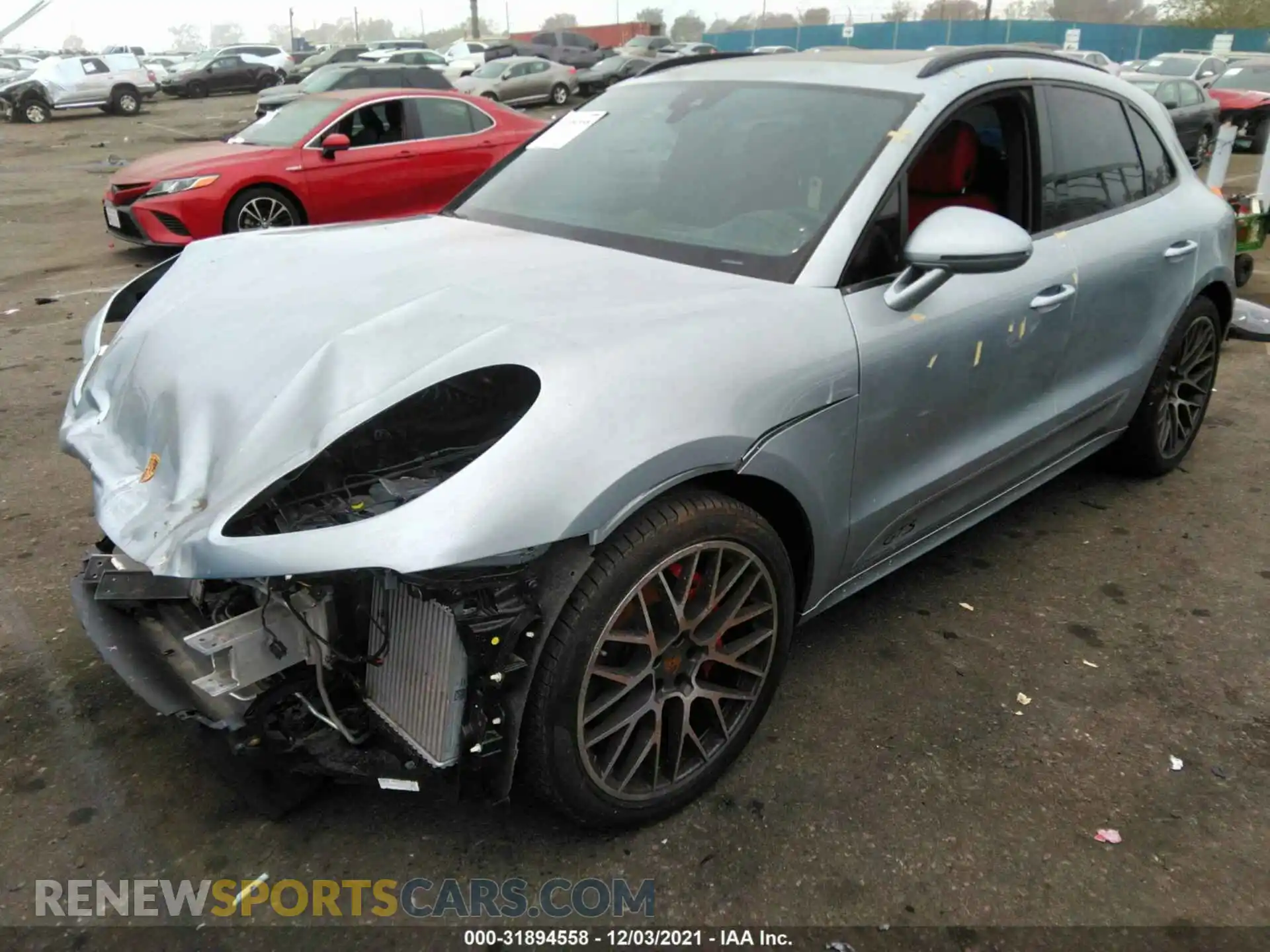 2 Photograph of a damaged car WP1AG2A55MLB50016 PORSCHE MACAN 2021