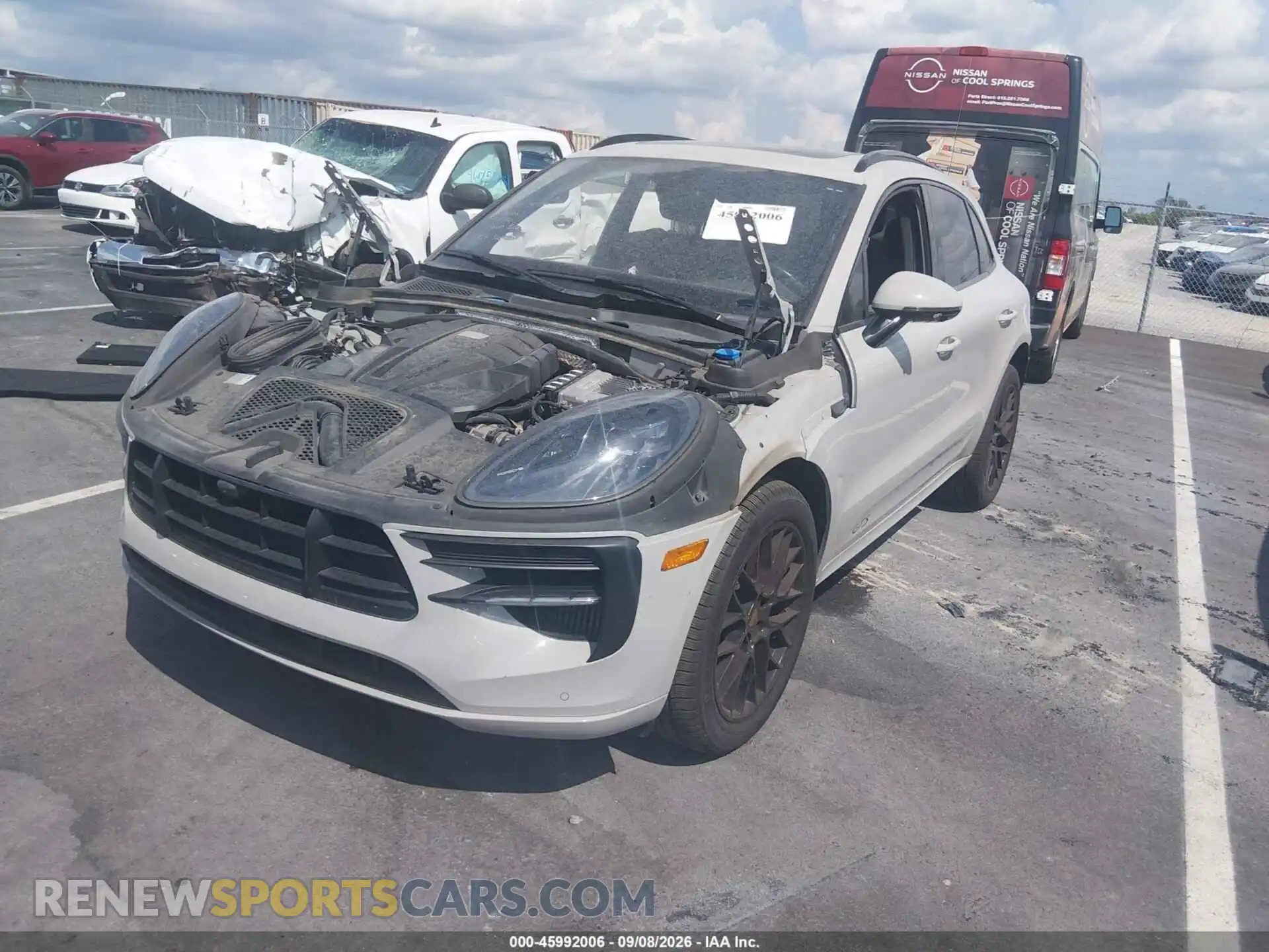 2 Photograph of a damaged car WP1AG2A55MLB51831 PORSCHE MACAN 2021