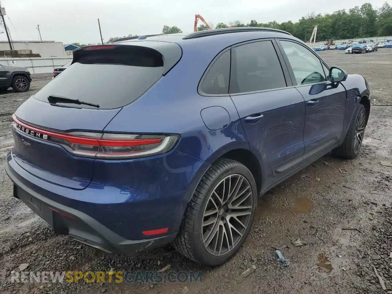 3 Photograph of a damaged car WP1AA2A53NLB02422 PORSCHE MACAN 2022