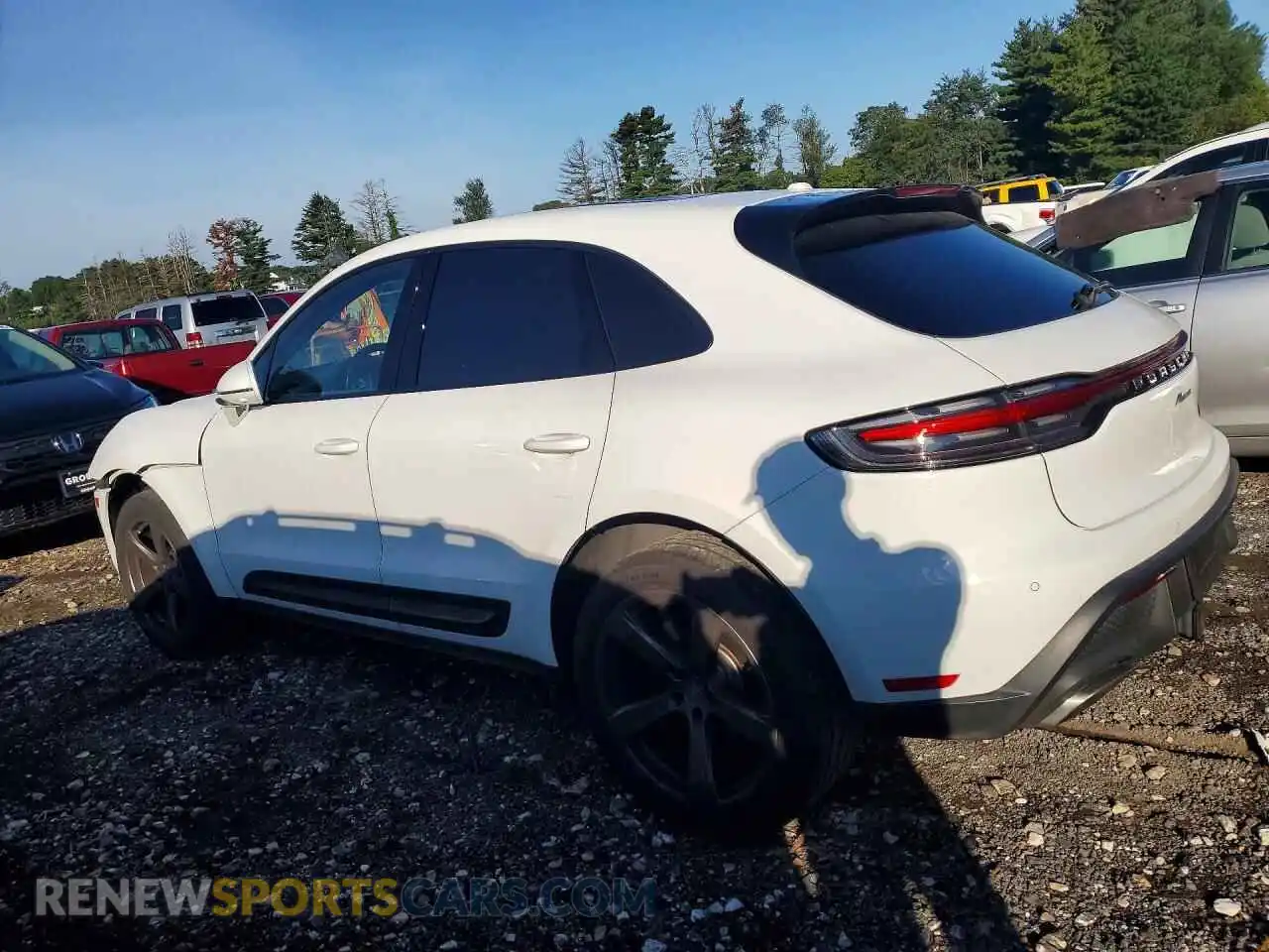 2 fotografías del automóvil dañado WP1AA2A55NLB04740 PORSCHE MACAN 2022
