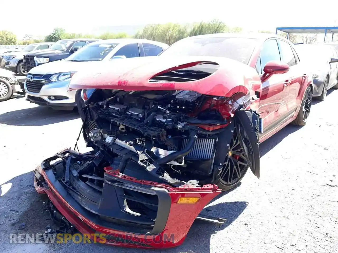 2 Photograph of a damaged car WP1AF2A52NLB30696 PORSCHE MACAN 2022