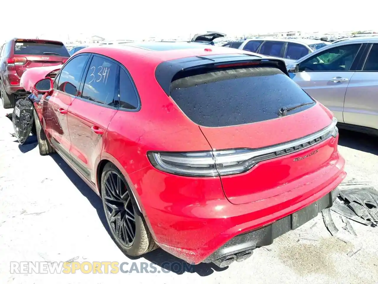 3 Photograph of a damaged car WP1AF2A52NLB30696 PORSCHE MACAN 2022