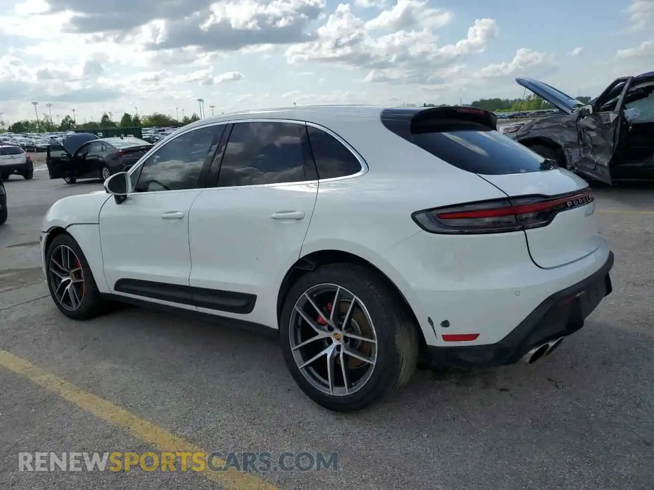 2 Photograph of a damaged car WP1AG2A51PLB40569 PORSCHE MACAN 2023