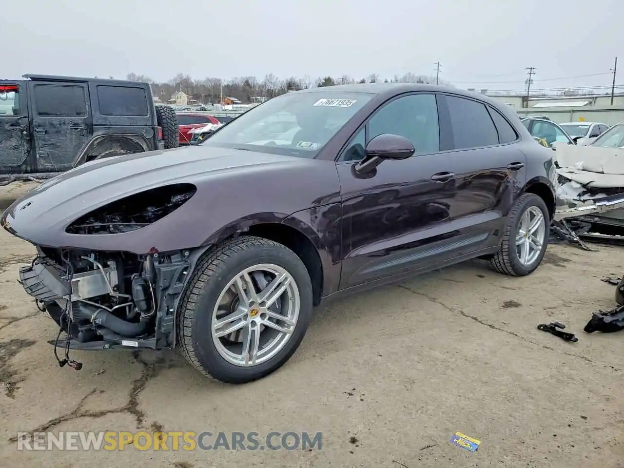 1 Photograph of a damaged car WP1AA2A59SLB09239 PORSCHE MACAN 2025