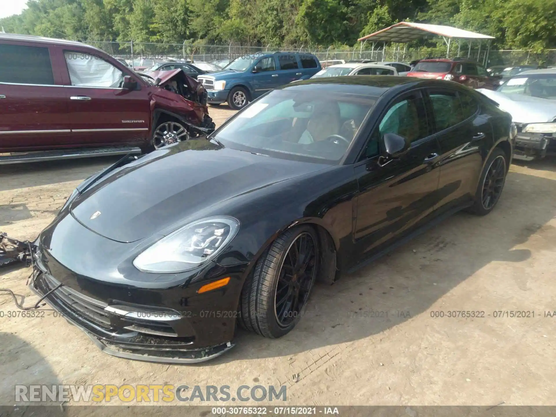 2 Photograph of a damaged car WP0AA2A70LL101714 PORSCHE PANAMERA 2020
