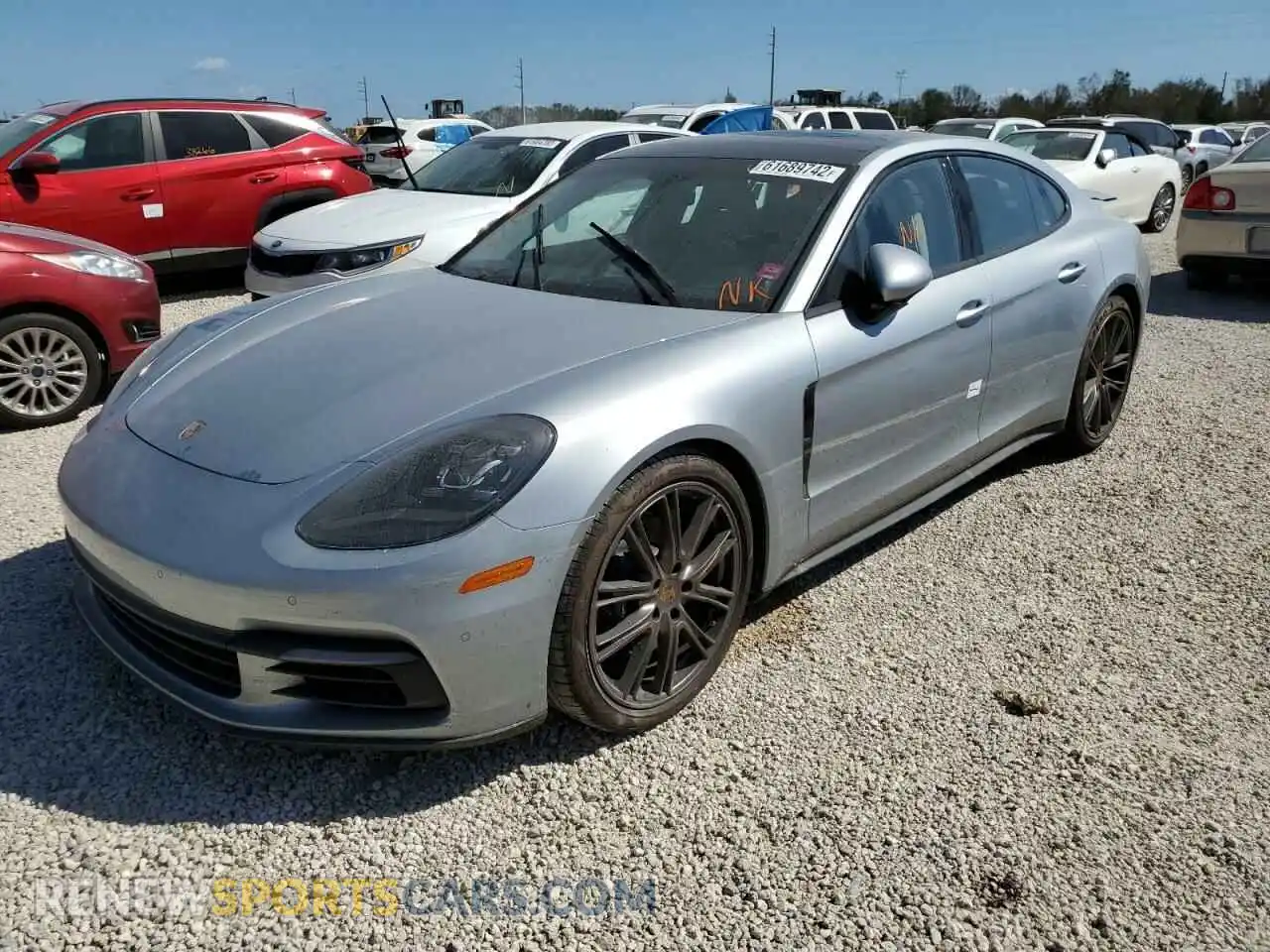 2 fotografías del automóvil dañado WP0AA2A77LL104058 PORSCHE PANAMERA 2020