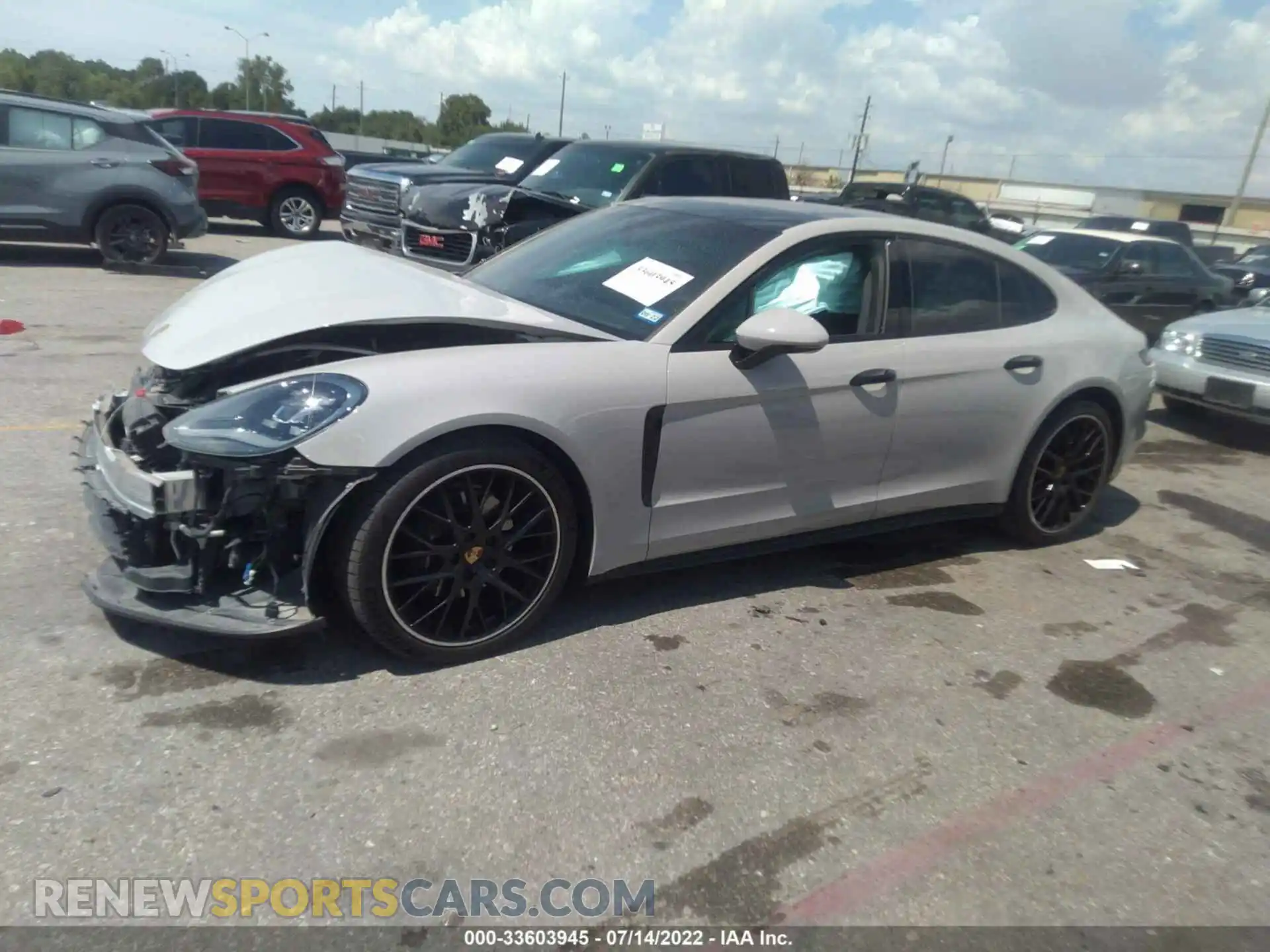 2 Photograph of a damaged car WP0AA2A78LL103078 PORSCHE PANAMERA 2020