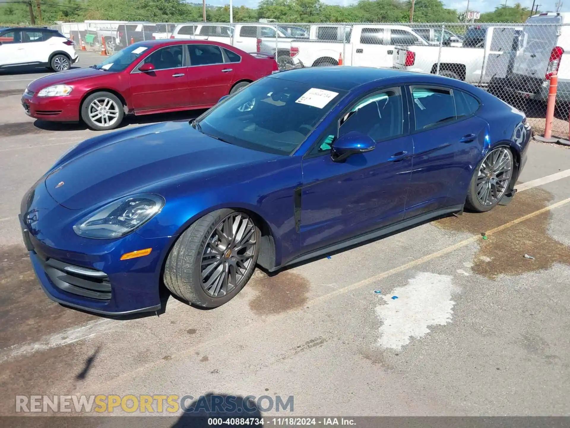 2 Photograph of a damaged car WP0AJ2A70ML116408 PORSCHE PANAMERA 2021