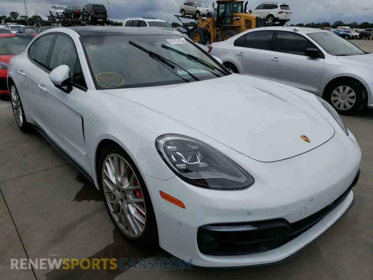 1 Photograph of a damaged car WP0AJ2A70ML119843 PORSCHE PANAMERA 2021