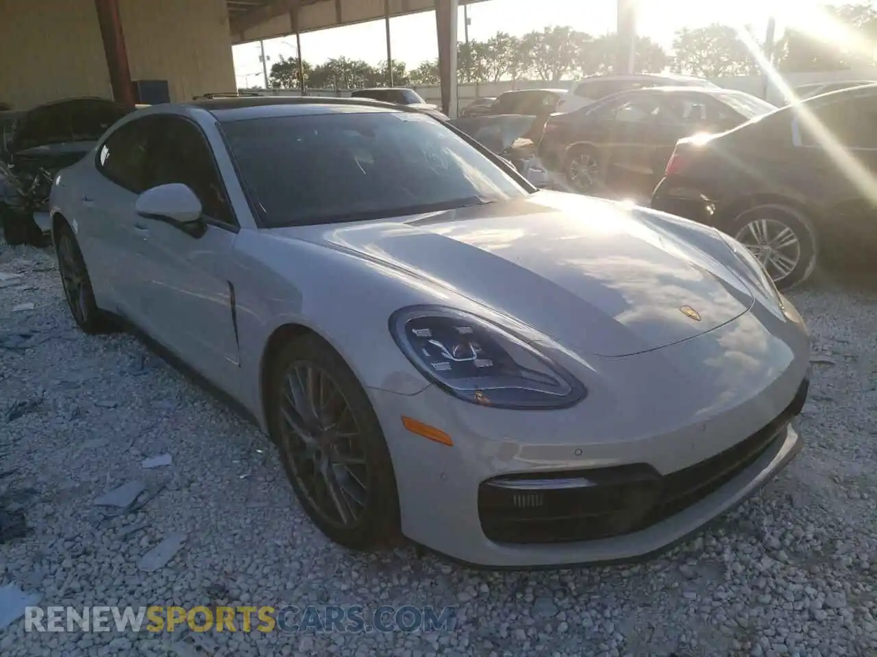 1 Photograph of a damaged car WP0AJ2A72ML114272 PORSCHE PANAMERA 2021