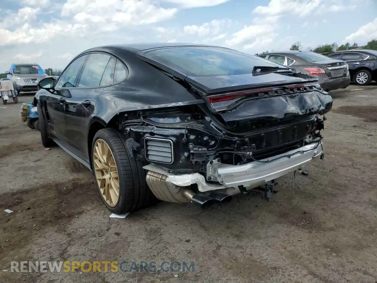 3 Photograph of a damaged car WP0AJ2A77ML115725 PORSCHE PANAMERA 2021