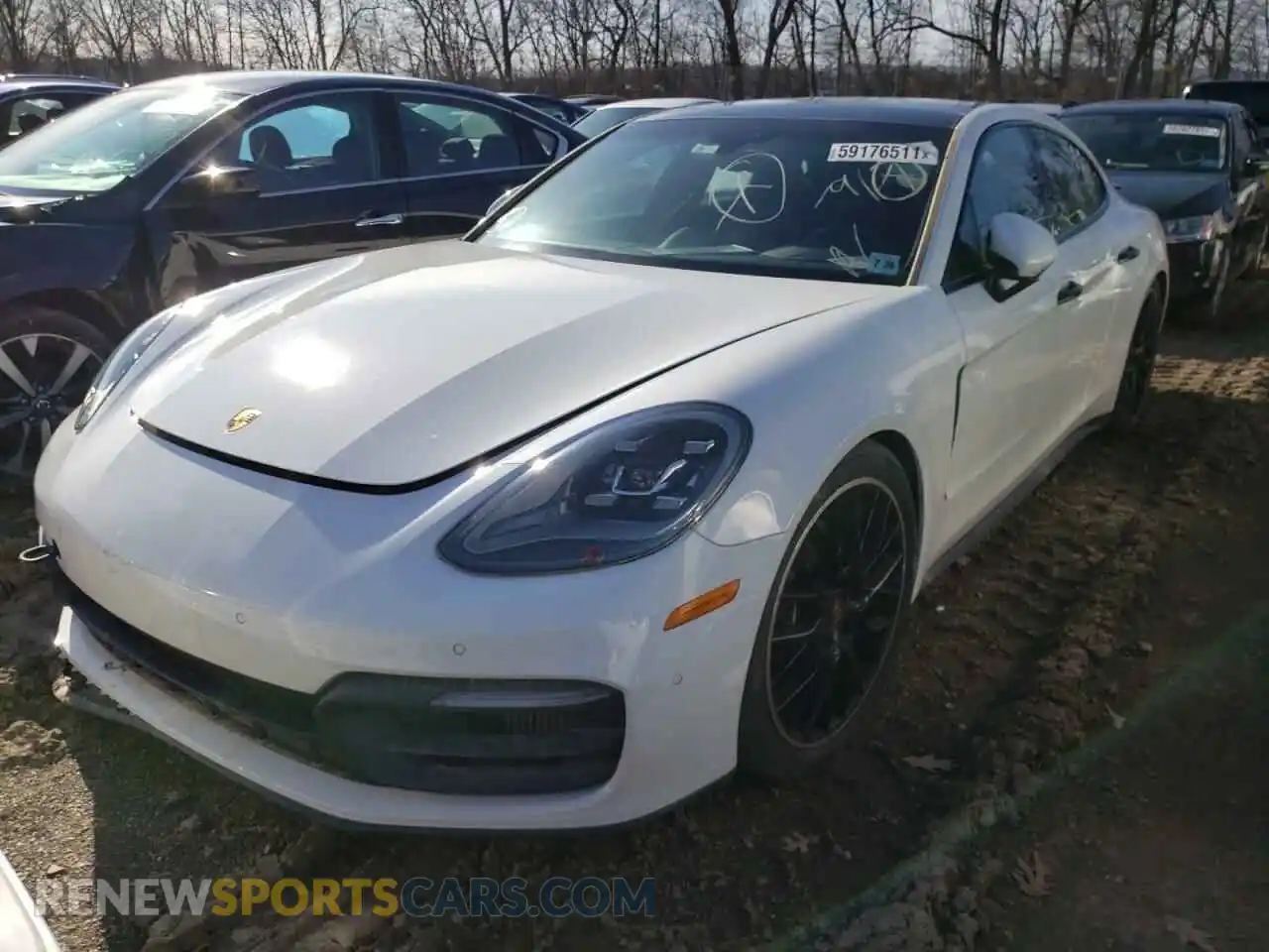 2 Photograph of a damaged car WP0AJ2A78ML116043 PORSCHE PANAMERA 2021