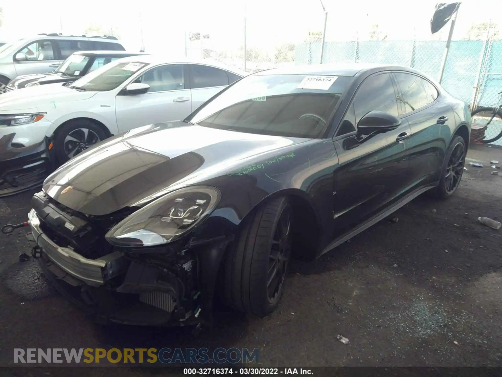 2 Photograph of a damaged car WP0AJ2A78ML117595 PORSCHE PANAMERA 2021