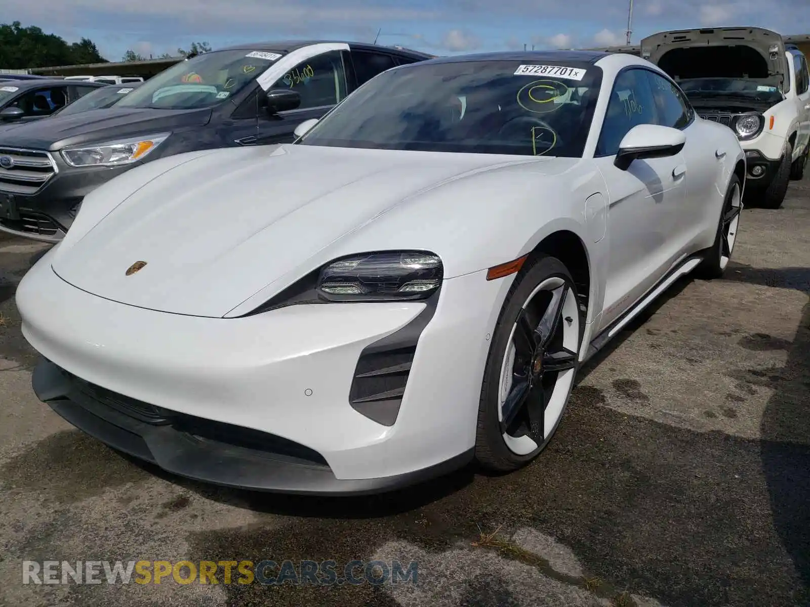 2 Photograph of a damaged car WP0AB2Y11LSA51235 PORSCHE TAYCAN 2020