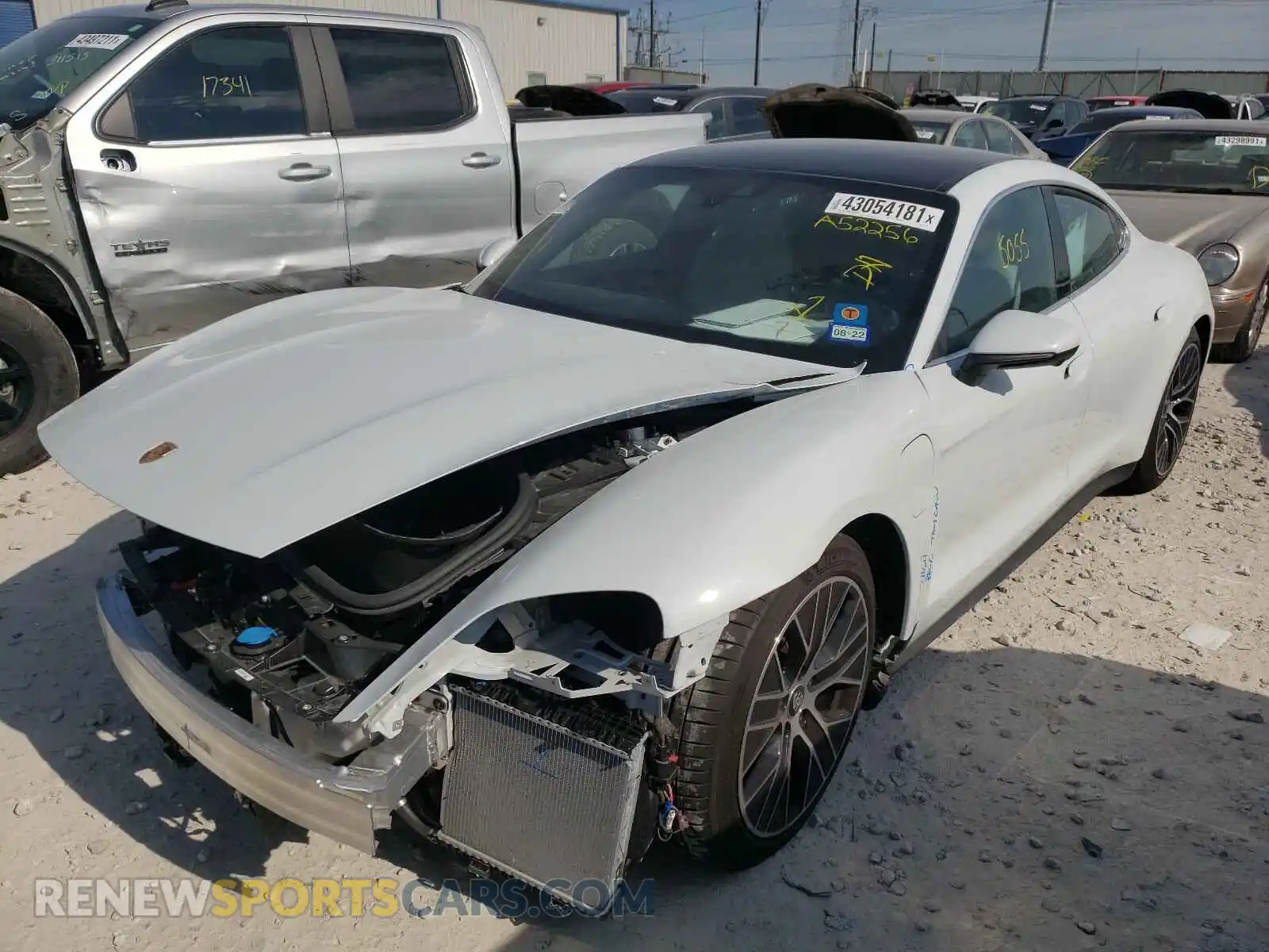 2 Photograph of a damaged car WP0AB2Y13LSA52256 PORSCHE TAYCAN 2020