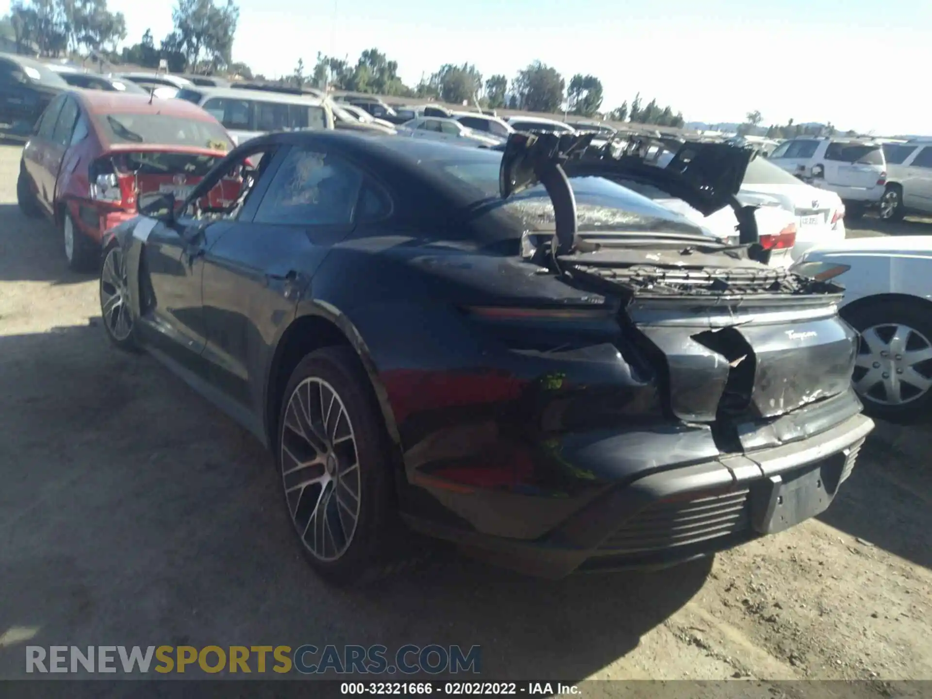 3 Photograph of a damaged car WP0AA2Y12MSA13601 PORSCHE TAYCAN 2021