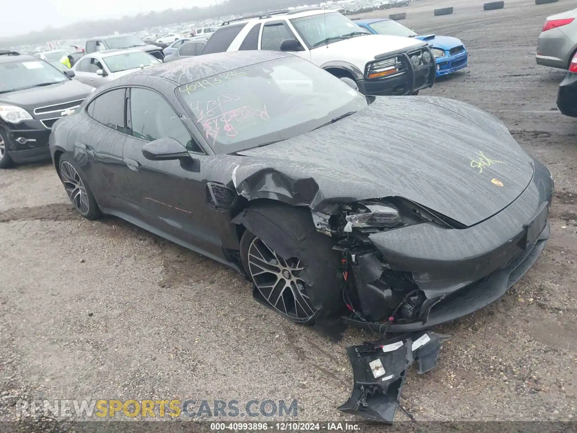 1 Photograph of a damaged car WP0AA2Y12MSA15378 PORSCHE TAYCAN 2021