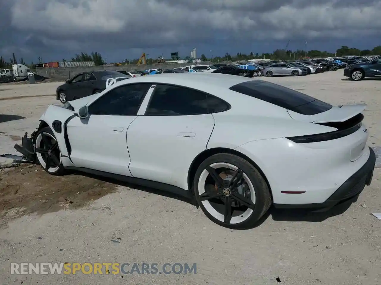 2 Photograph of a damaged car WP0AA2Y14MSA14863 PORSCHE TAYCAN 2021