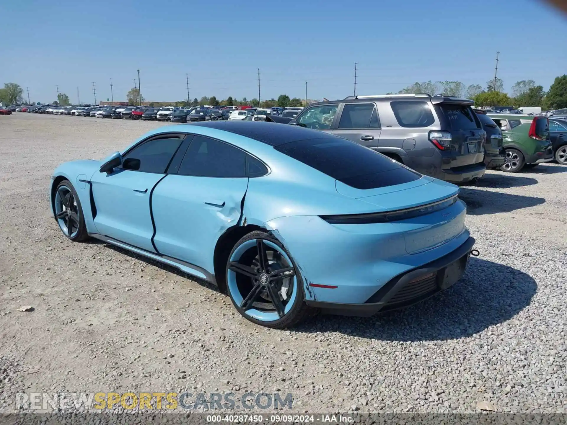 3 fotografías del automóvil dañado WP0AA2Y17MSA15666 PORSCHE TAYCAN 2021