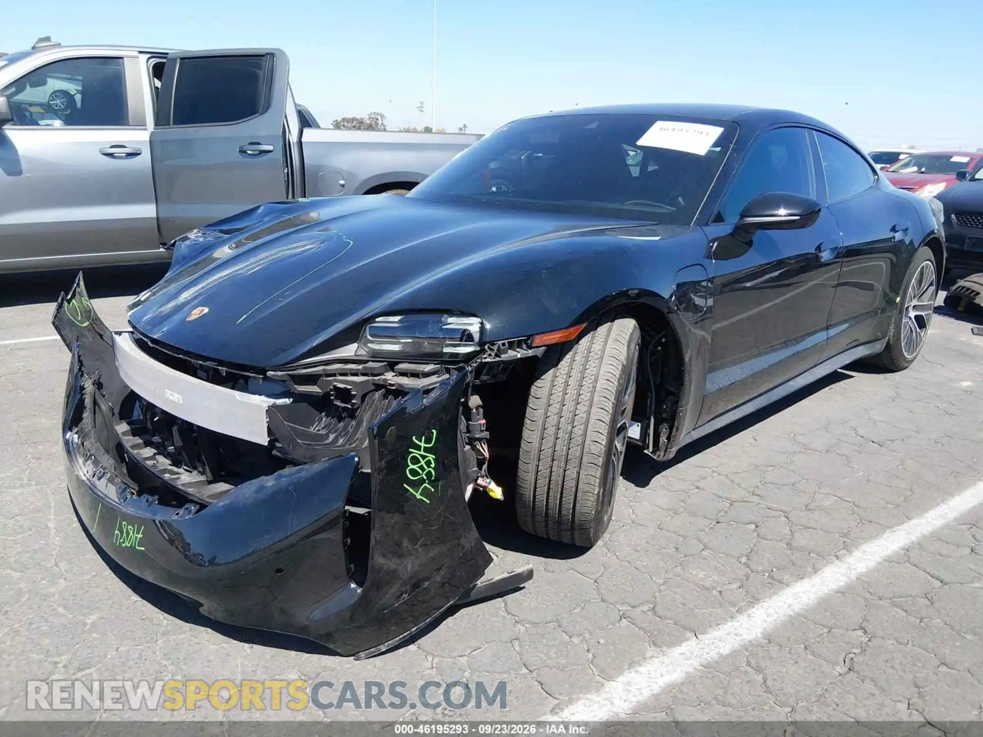 2 Photograph of a damaged car WP0AA2Y18MSA13554 PORSCHE TAYCAN 2021