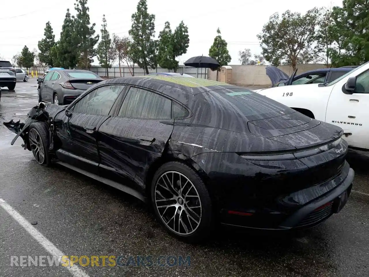 2 Photograph of a damaged car WP0AA2Y18MSA13814 PORSCHE TAYCAN 2021