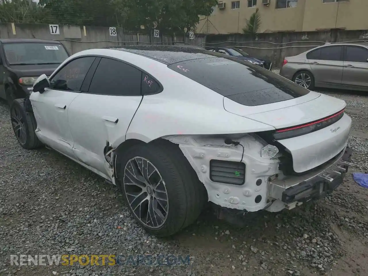 2 Photograph of a damaged car WP0AA2Y18MSA14736 PORSCHE TAYCAN 2021