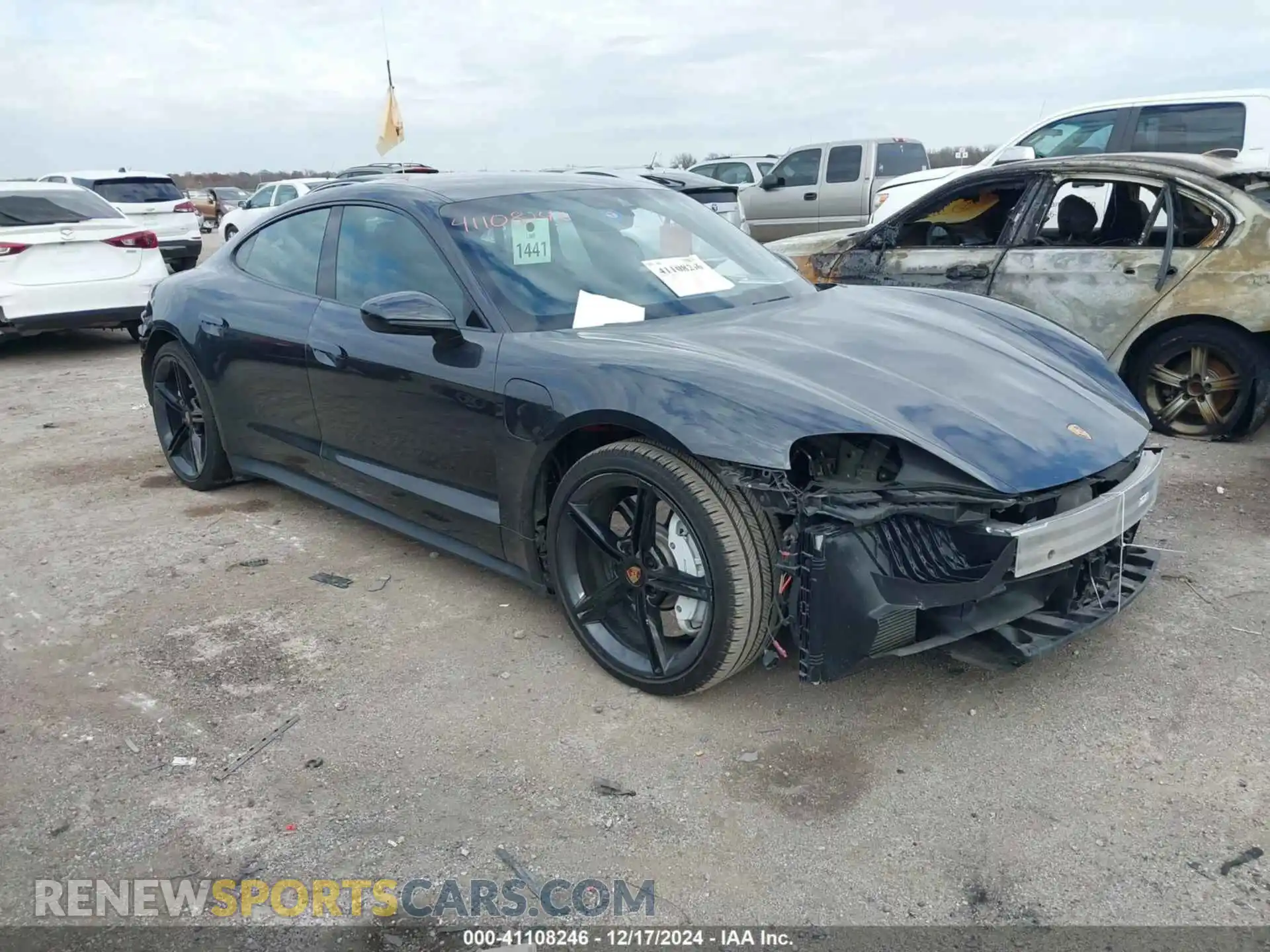1 Photograph of a damaged car WP0AA2Y1XMSA17279 PORSCHE TAYCAN 2021