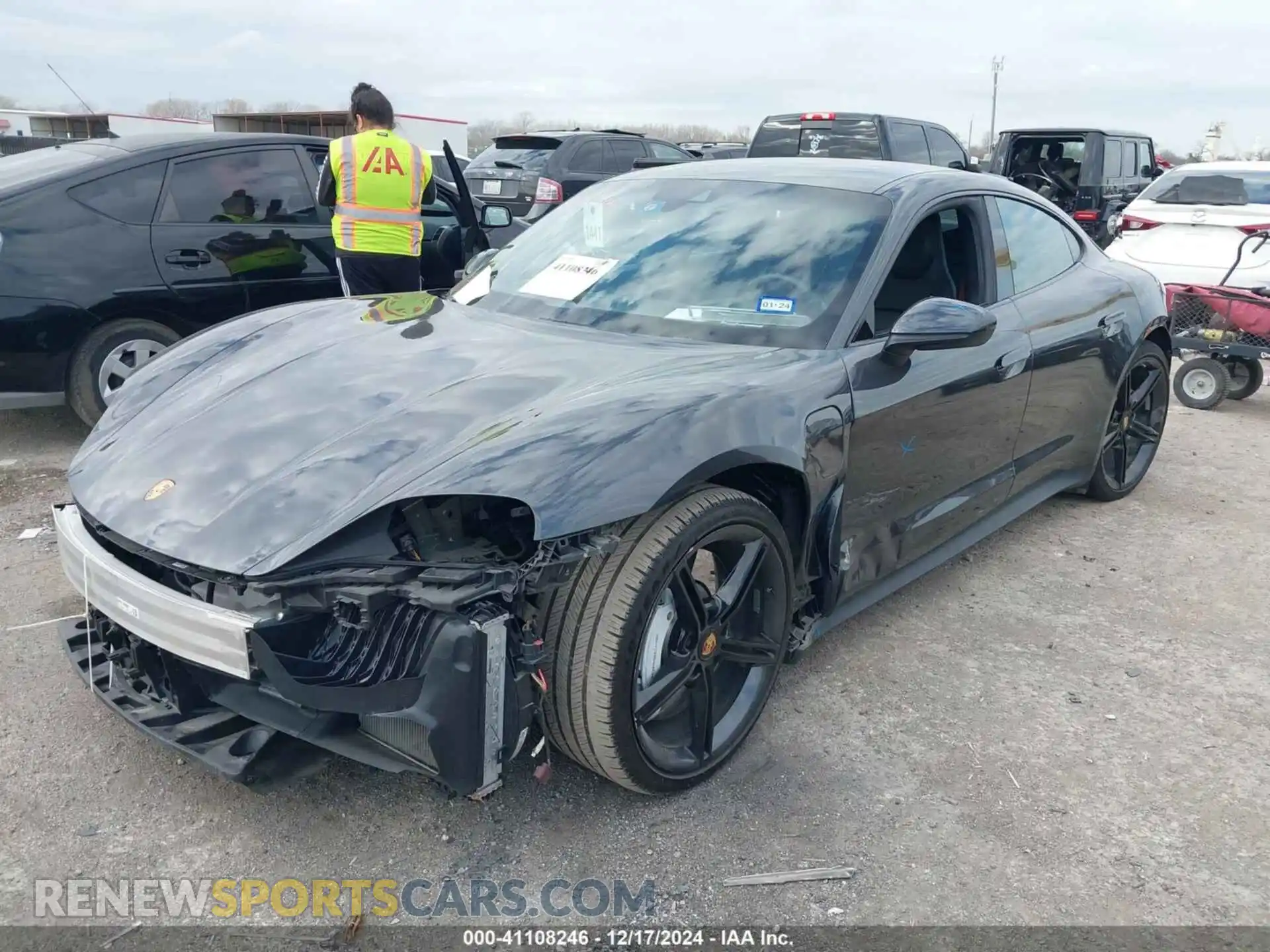 2 Photograph of a damaged car WP0AA2Y1XMSA17279 PORSCHE TAYCAN 2021
