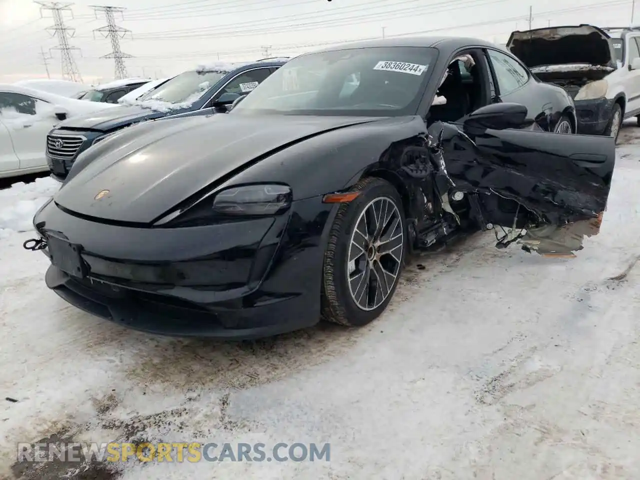 1 Photograph of a damaged car WP0AB2Y11MSA44173 PORSCHE TAYCAN 2021
