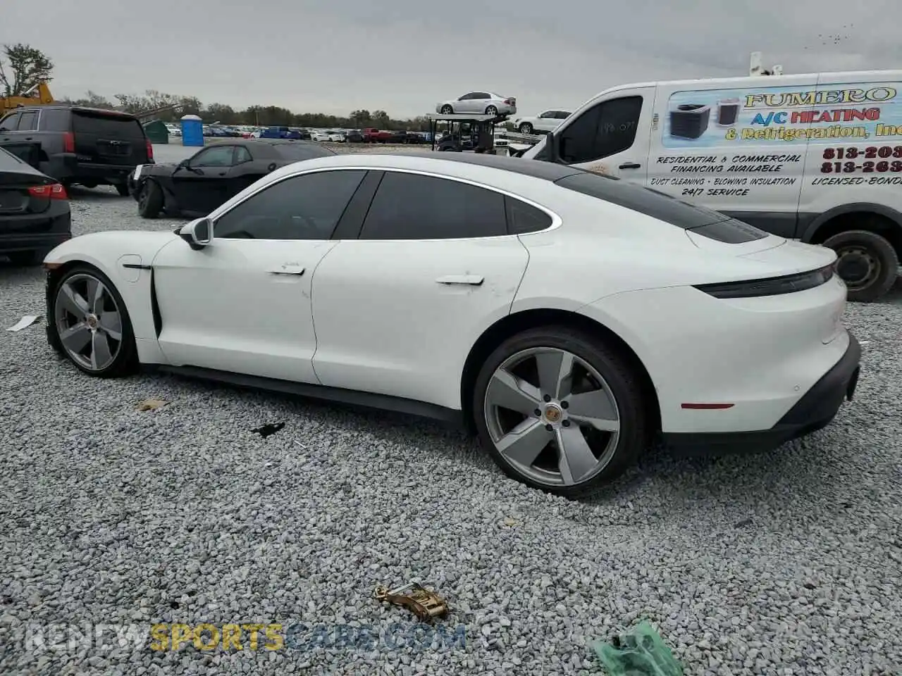 2 Photograph of a damaged car WP0AB2Y17MSA45098 PORSCHE TAYCAN 2021