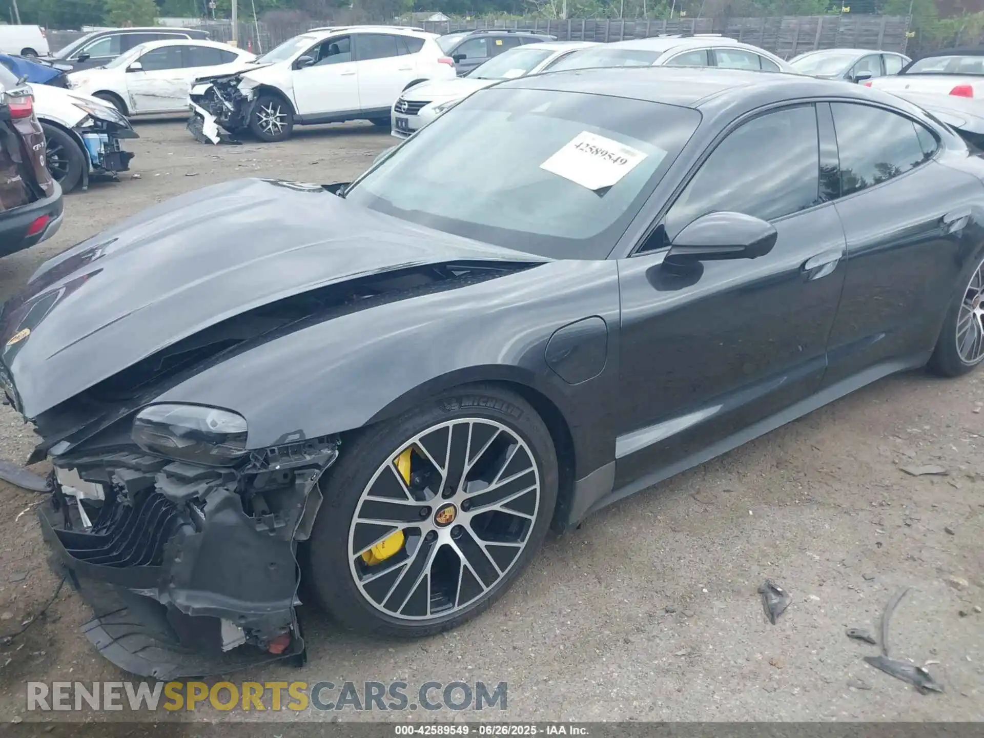 2 Photograph of a damaged car WP0AB2Y19MSA42378 PORSCHE TAYCAN 2021