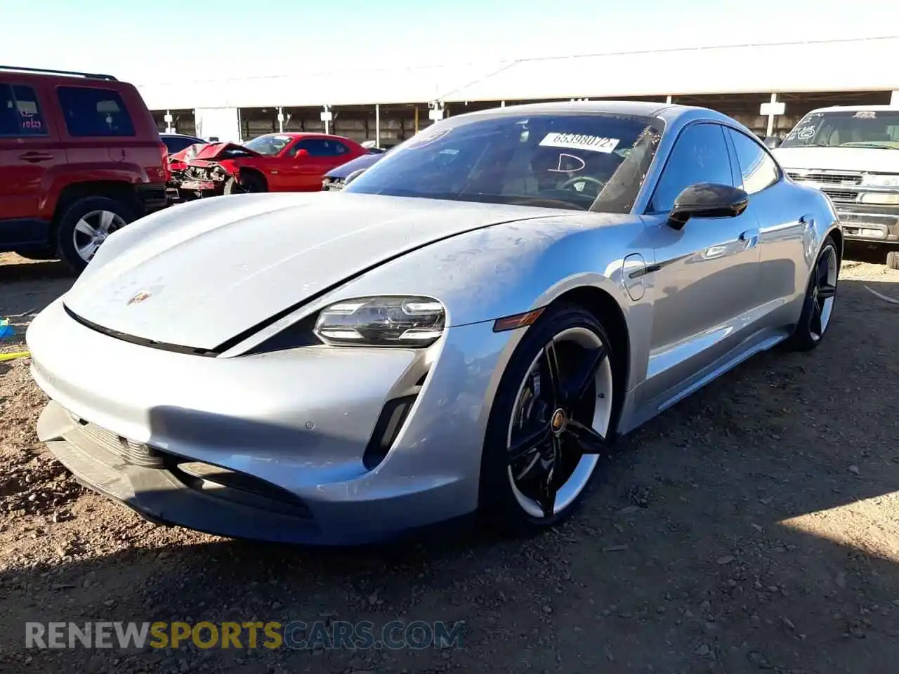 2 Photograph of a damaged car WP0AB2Y19MSA43093 PORSCHE TAYCAN 2021