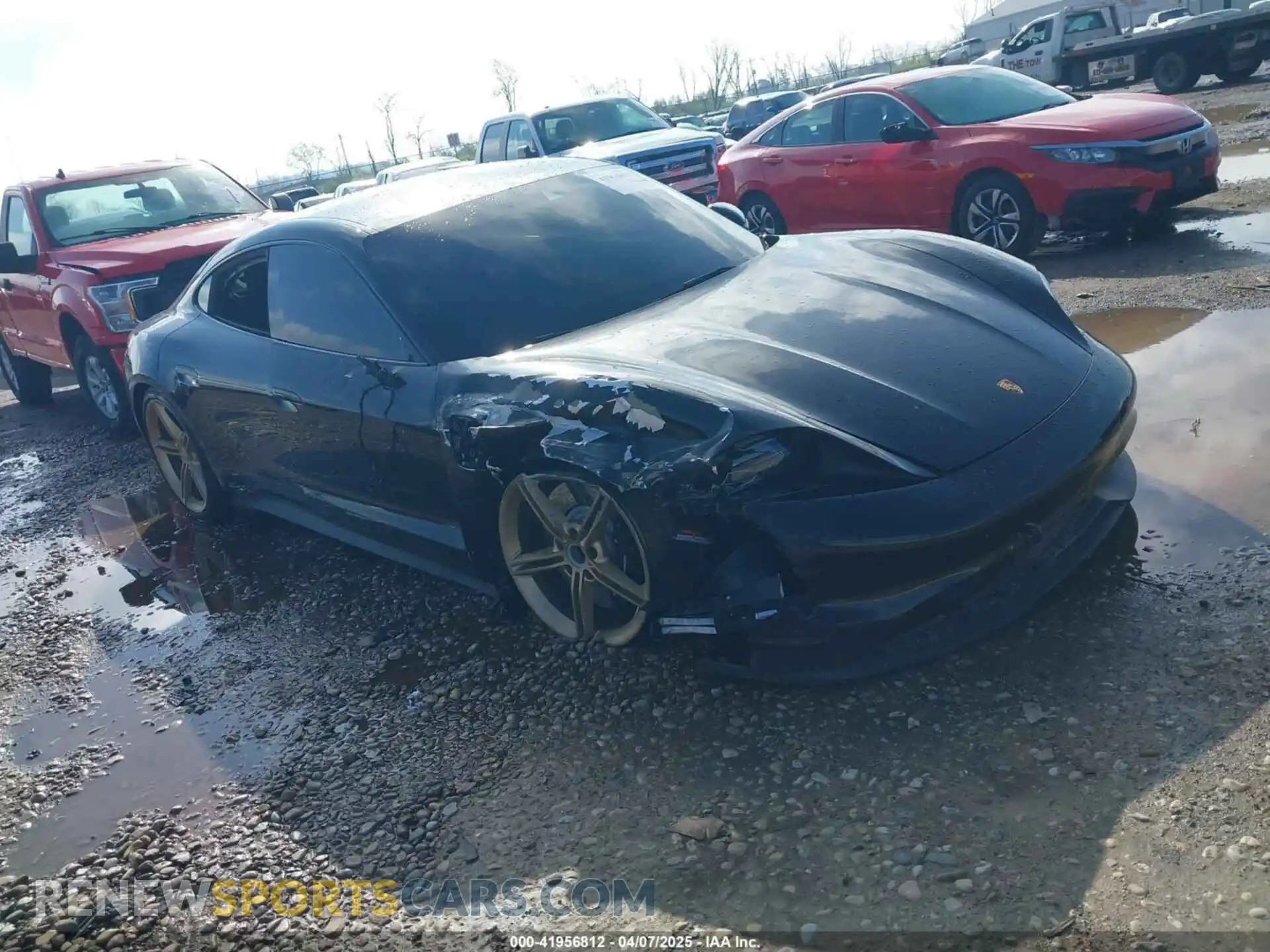 1 Photograph of a damaged car WP0AB2Y1XMSA43765 PORSCHE TAYCAN 2021