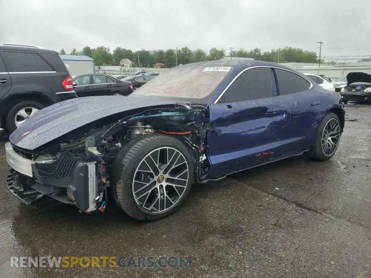 1 Photograph of a damaged car WP0AC2Y11MSA63352 PORSCHE TAYCAN 2021