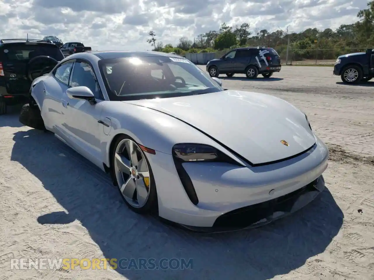 1 Photograph of a damaged car WP0AC2Y12MSA63456 PORSCHE TAYCAN 2021