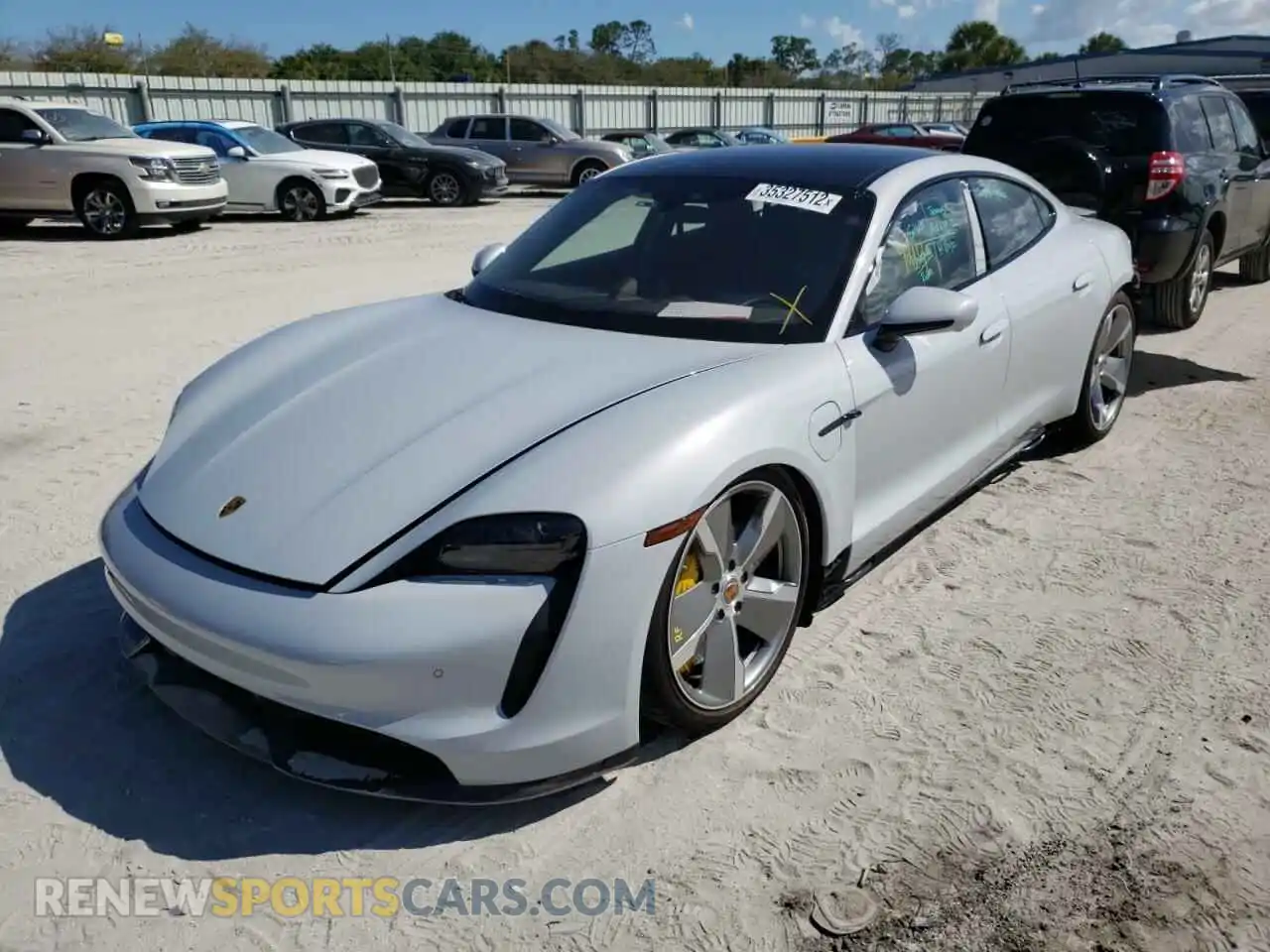 2 Photograph of a damaged car WP0AC2Y12MSA63456 PORSCHE TAYCAN 2021