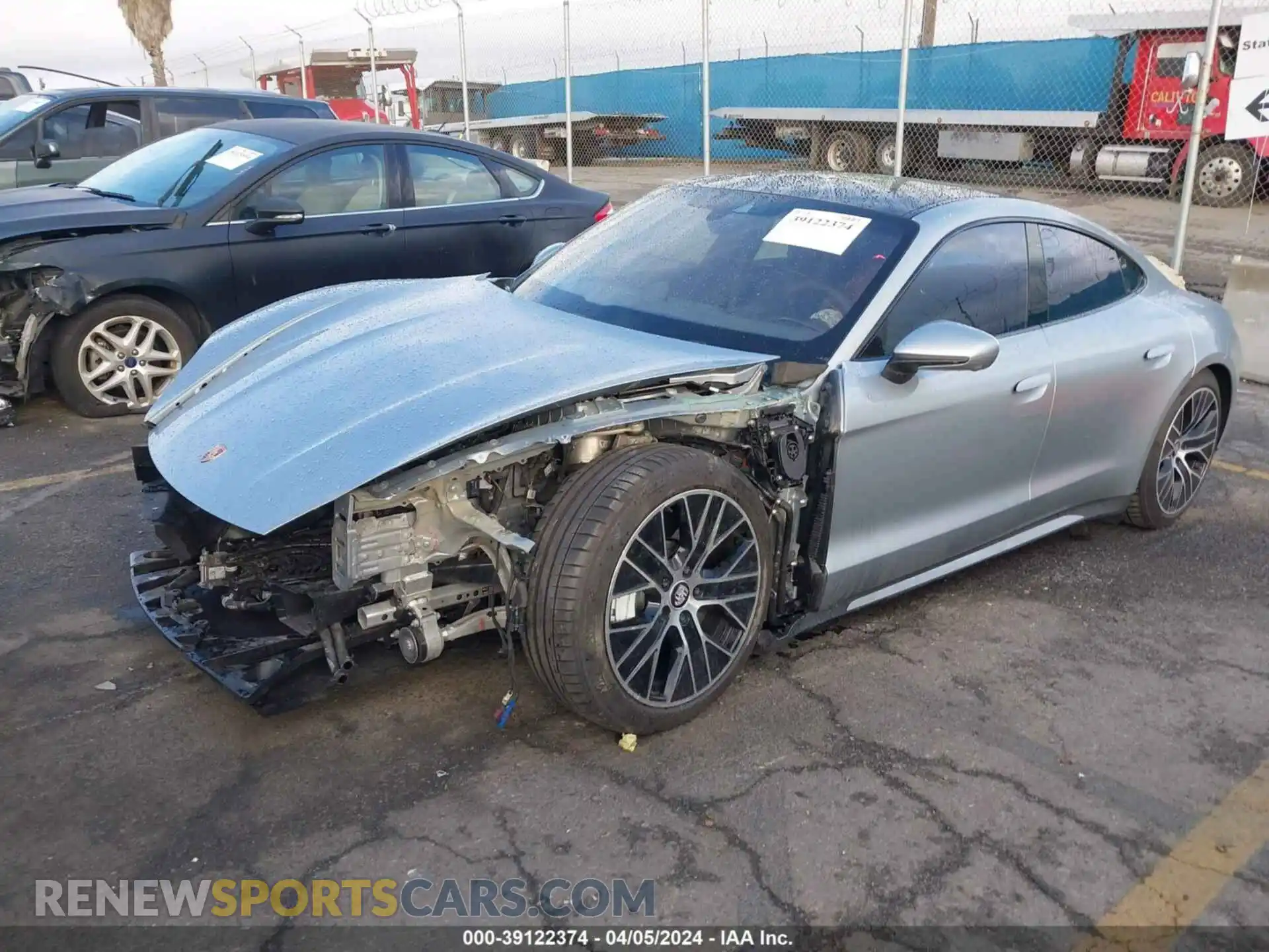 2 Photograph of a damaged car WP0AC2Y14MSA62602 PORSCHE TAYCAN 2021