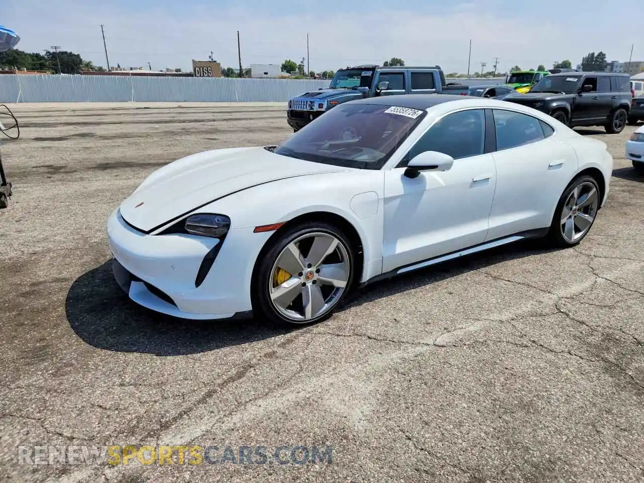 1 Photograph of a damaged car WP0AC2Y15MSA63502 PORSCHE TAYCAN 2021