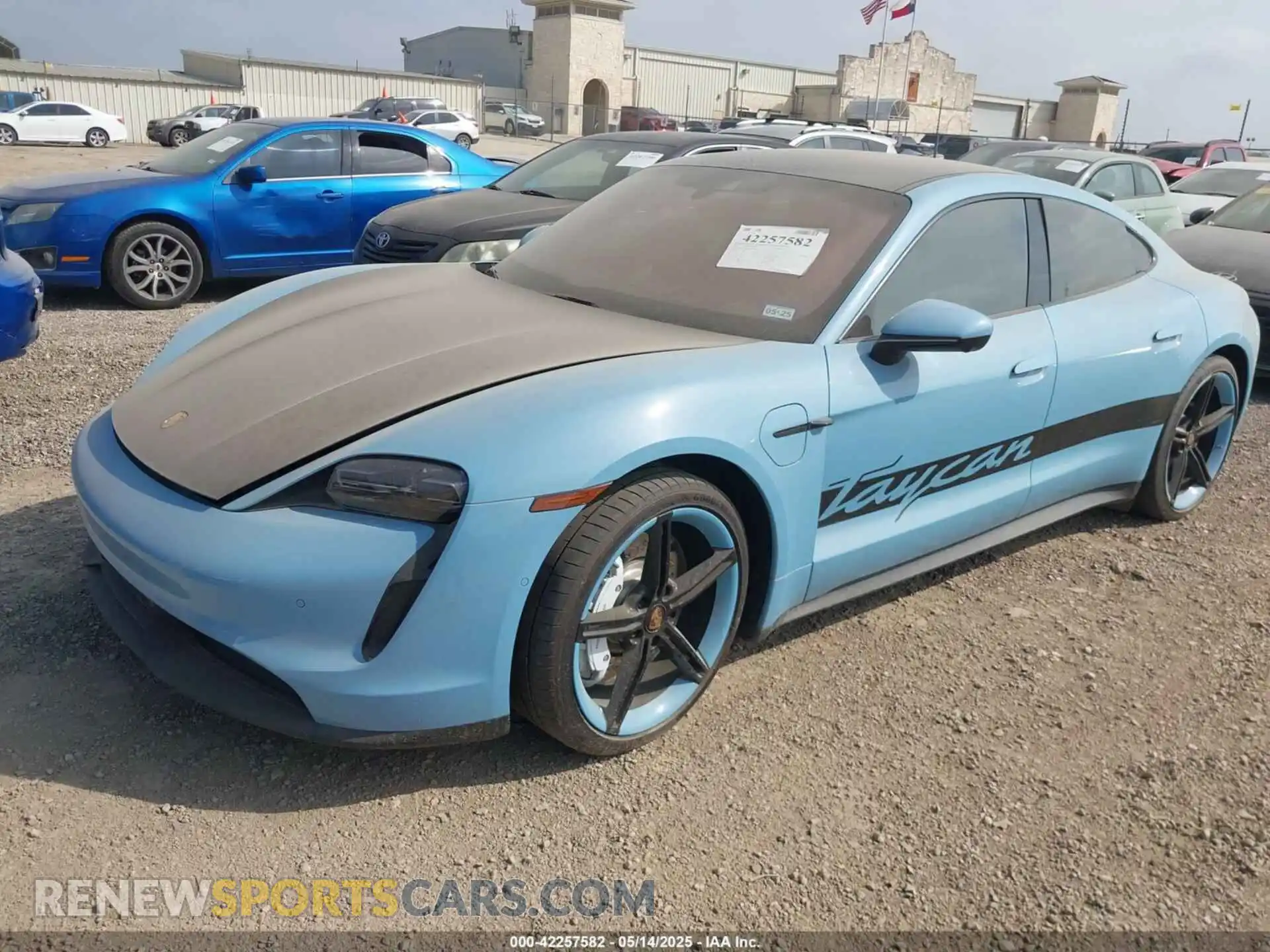 2 Photograph of a damaged car WP0AA2Y10NSA10908 PORSCHE TAYCAN 2022