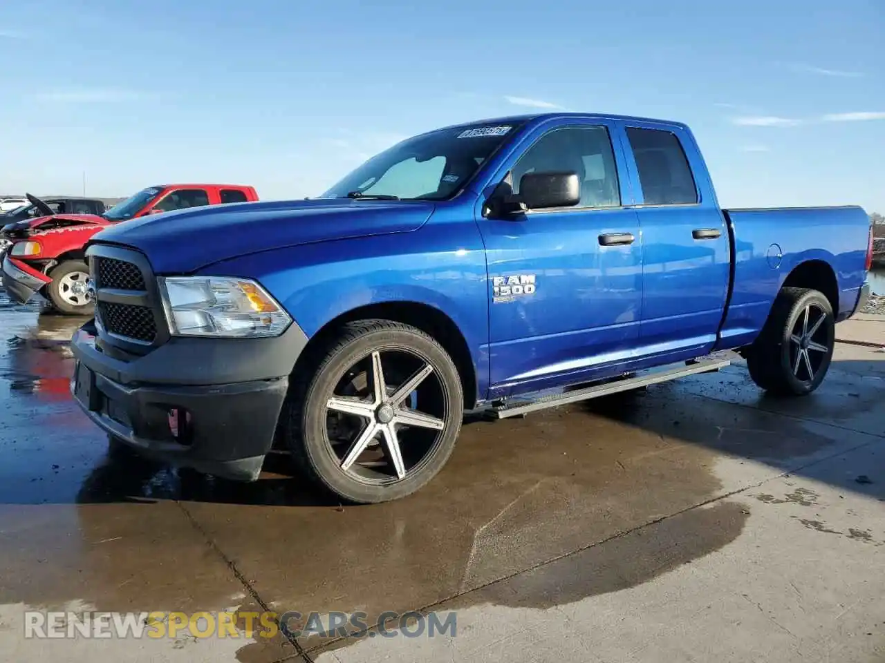 1 Photograph of a damaged car 1C6RR6FG3KS581478 RAM 1500 2019